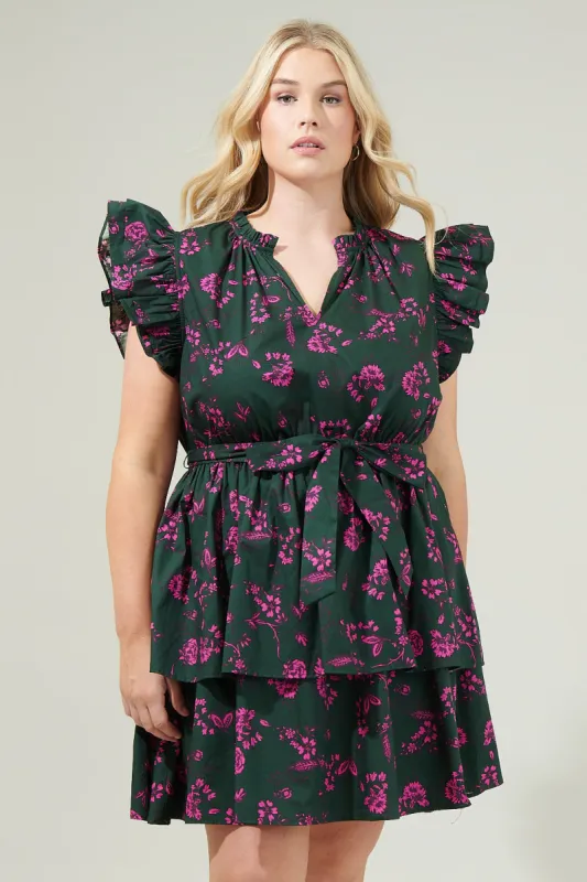 Close to You Marisol Tiered Mini Dress Curve sold by Sugarlips