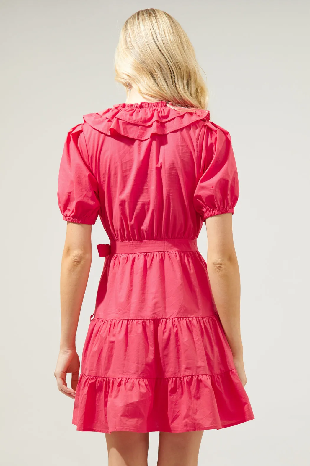 Sweet Enough Ruffle Surplice Mini Dress sold by Sugarlips product image thumbnail 2