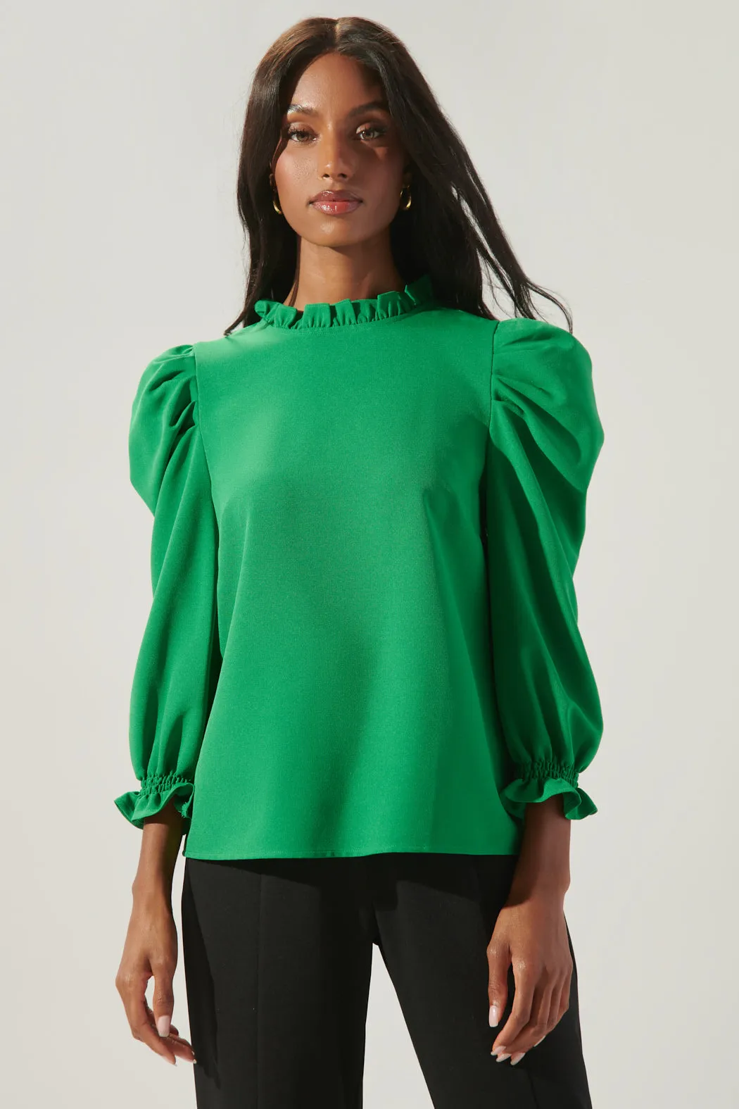 Go Getter Marla Ruffle Puff Sleeve Top sold by Sugarlips product image thumbnail 3