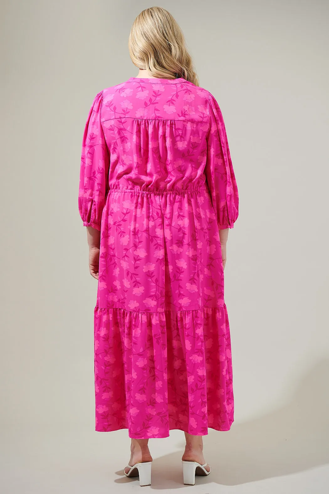 Clever Floral Midi Dress Curve sold by Sugarlips product image thumbnail 2