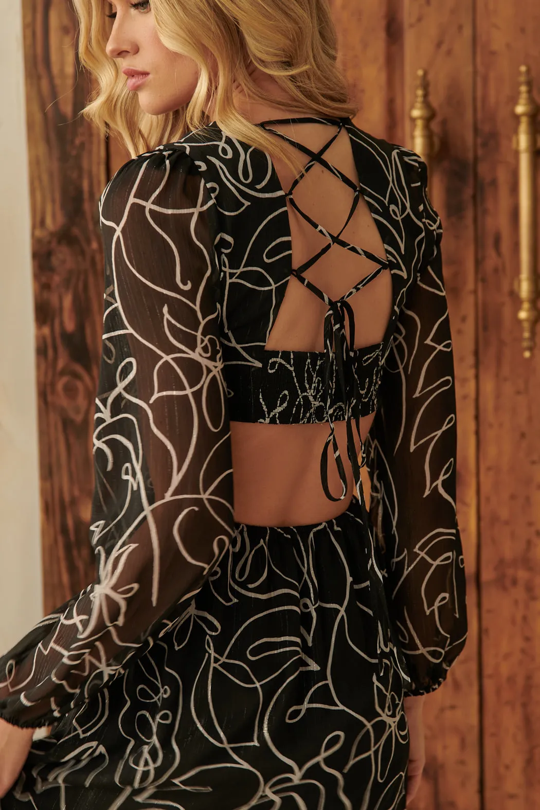 Grow With You O-Ring Cut Out Nami Midi Dress sold by Sugarlips