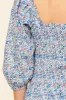 Penelope Smocked Peplum Top sold by Sugarlips