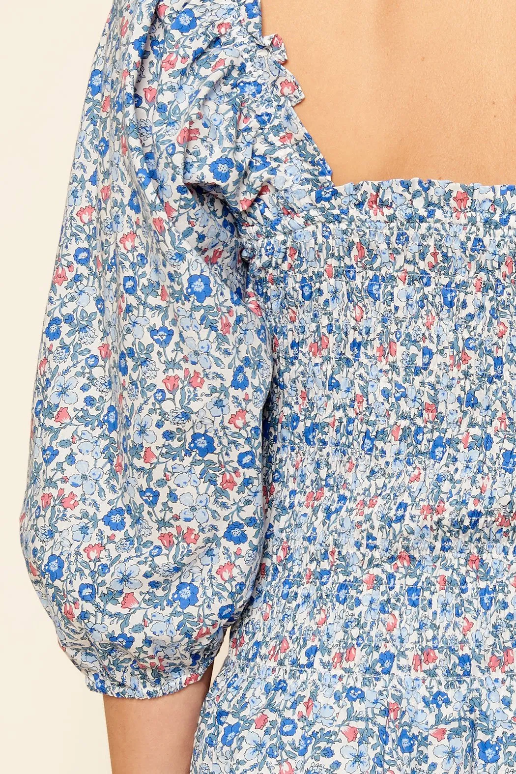 Penelope Smocked Peplum Top sold by Sugarlips product image thumbnail 3