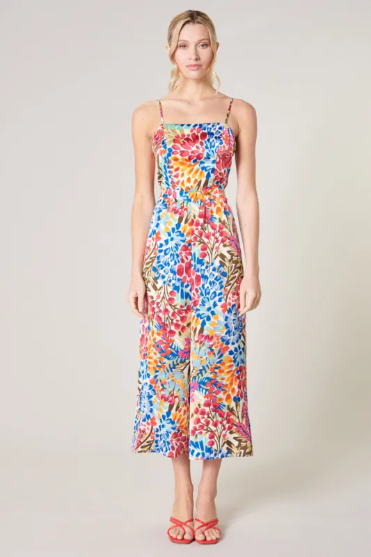 Rain Dance Wide Leg Tie Back Jumpsuit sold by Sugarlips