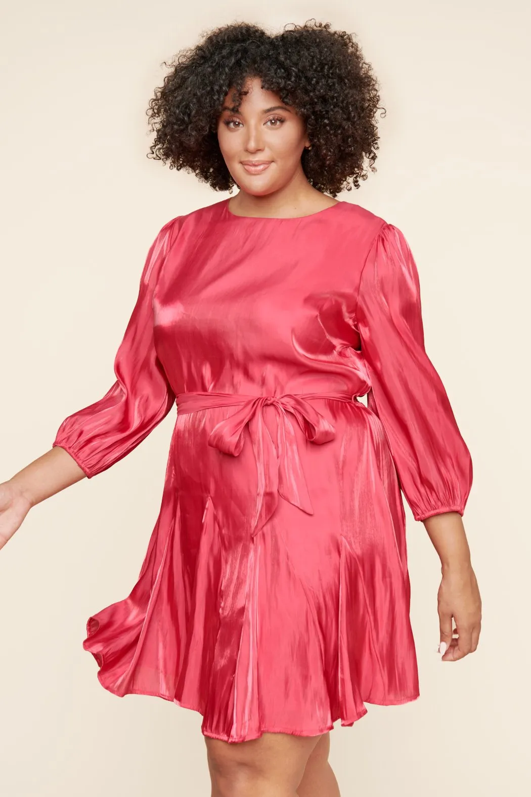 Dream Girl La Rochelle Flared Balloon Sleeve Mini Dress Curve sold by Sugarlips product image thumbnail 5