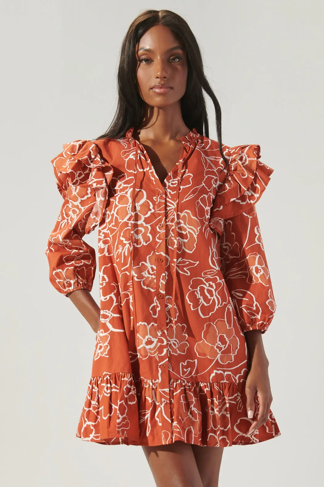 Sammy Marmalade Ruffle Drop Waist Dress sold by Sugarlips product image thumbnail 2