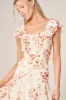 Love Bomb Frolic Square Neck Smocked Front Top sold by Sugarlips