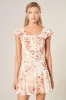 Love Bomb Frolic Square Neck Smocked Front Top sold by Sugarlips