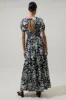 Pine Hill Floral Becca Tiered Maxi Dress sold by Sugarlips