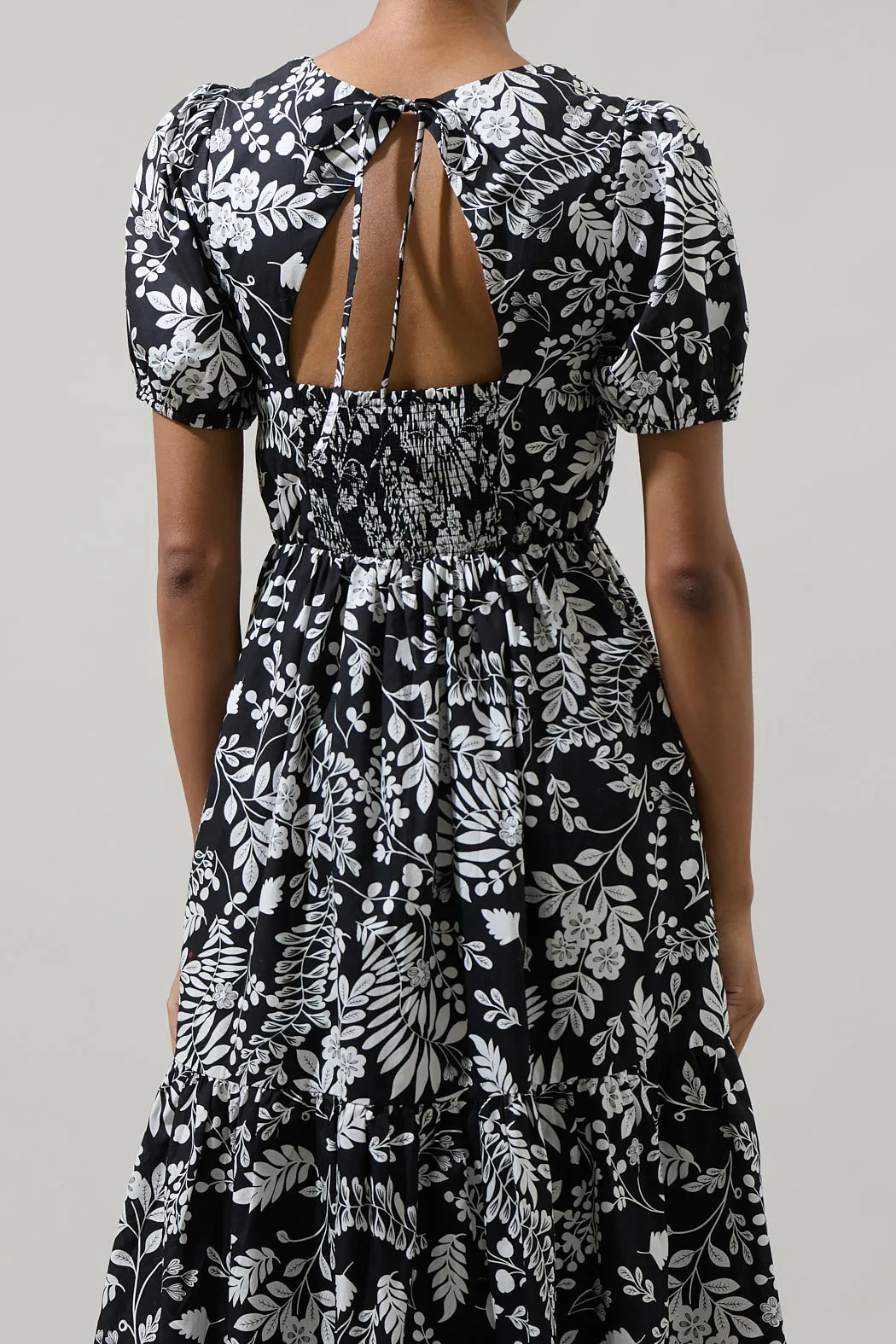 Pine Hill Floral Becca Tiered Maxi Dress sold by Sugarlips product image thumbnail 5