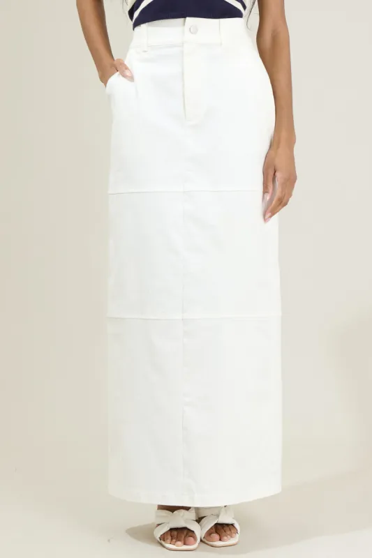 Avory Back Slit Maxi Skirt sold by Sugarlips