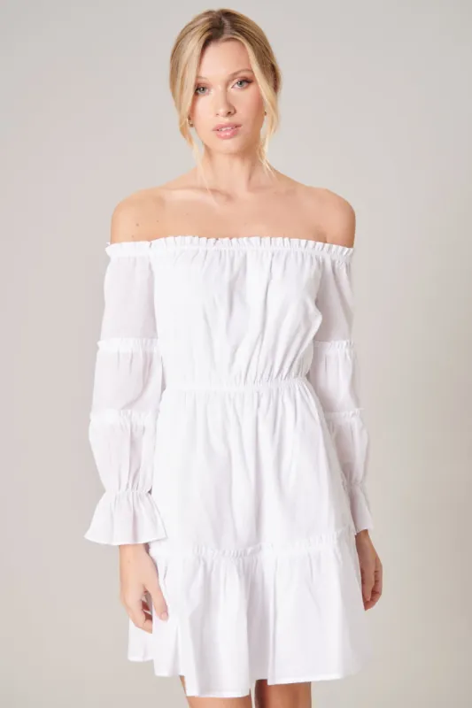 Count on You Ruffle Off the Shoulder Dress sold by Sugarlips
