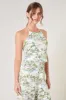 Francine Toile Print Merin Halter Crop Top sold by Sugarlips