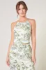 Francine Toile Print Merin Halter Crop Top sold by Sugarlips