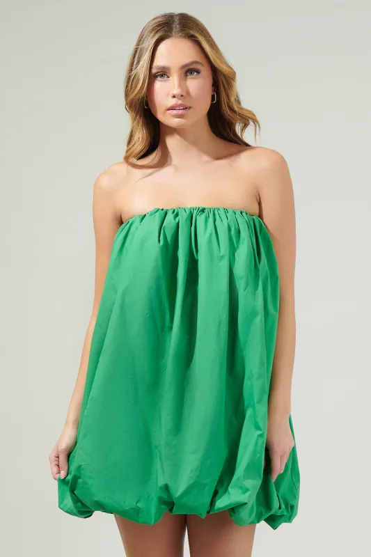 Delphi Strapless Bubble Mini Dress sold by Sugarlips