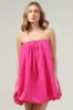 Delphi Strapless Bubble Mini Dress sold by Sugarlips