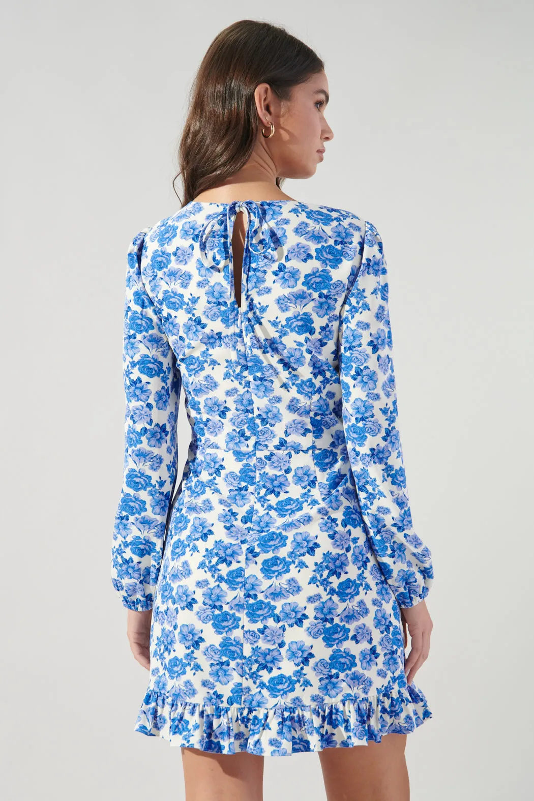 Wilma Floral Ruffle Flounce Mini Dress sold by Sugarlips product image thumbnail 2