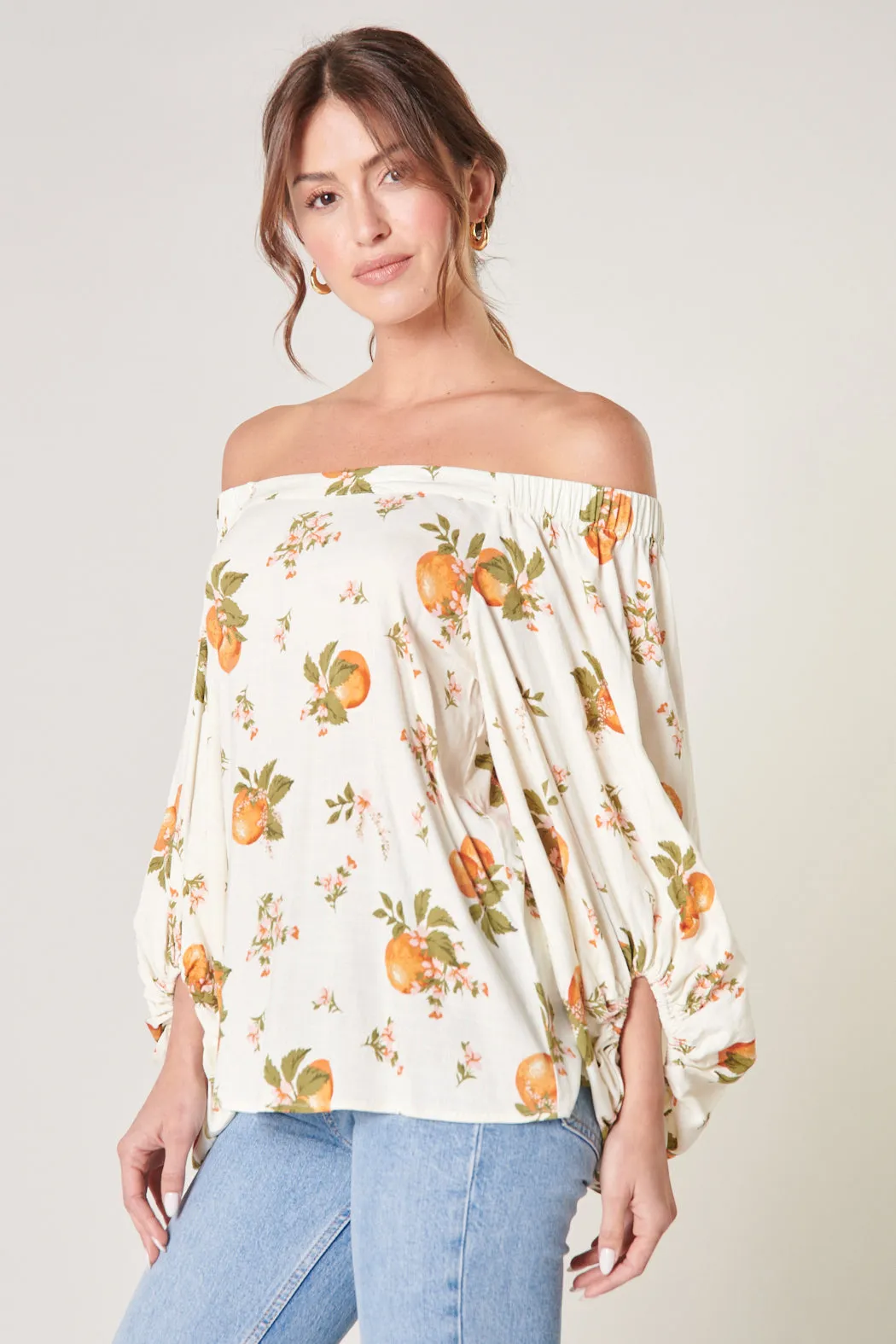 Arancia Floral Off the Shoulder Top sold by Sugarlips product image thumbnail 3