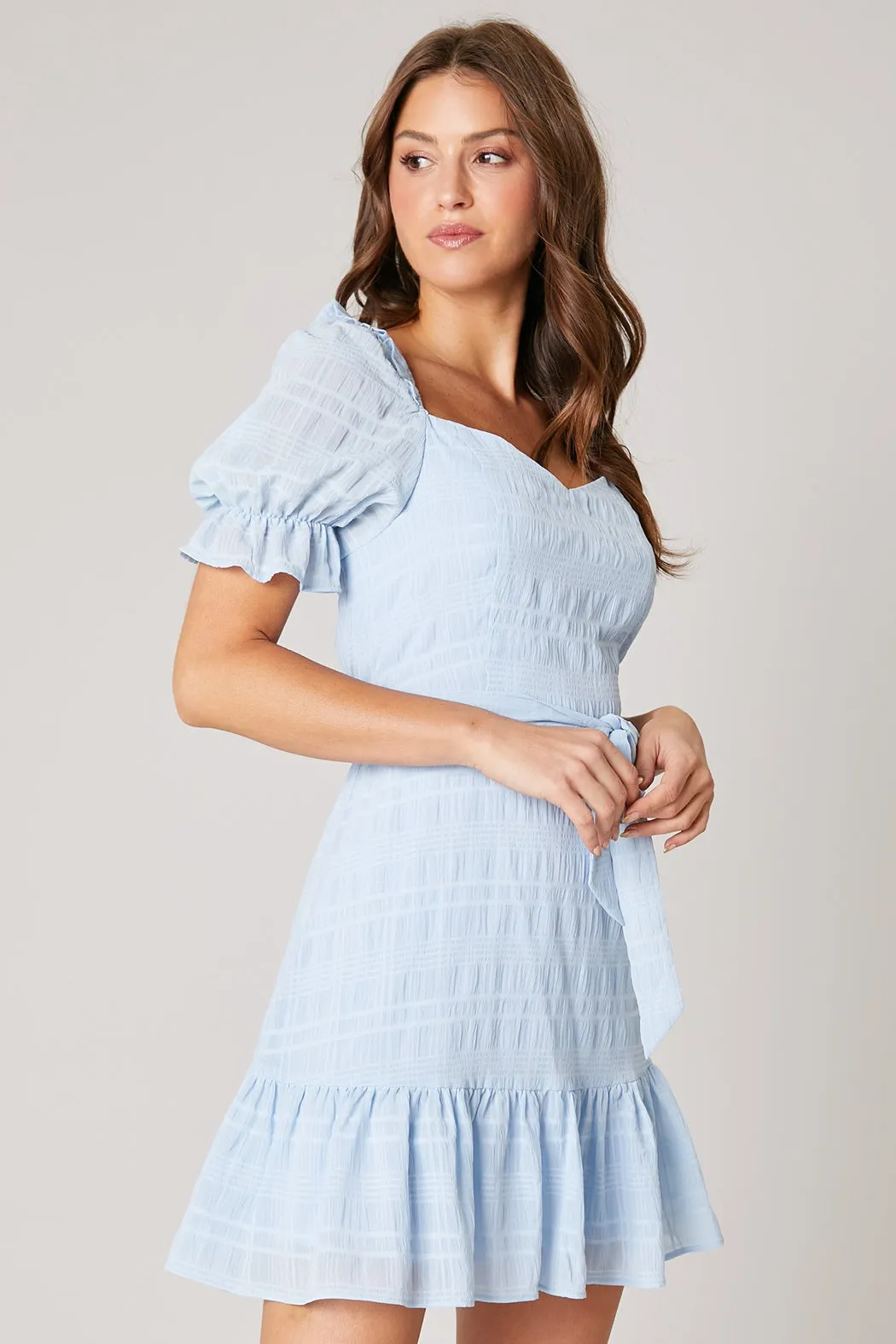Taya Sweetheart Puff Sleeve Mini Dress sold by Sugarlips product image thumbnail 4