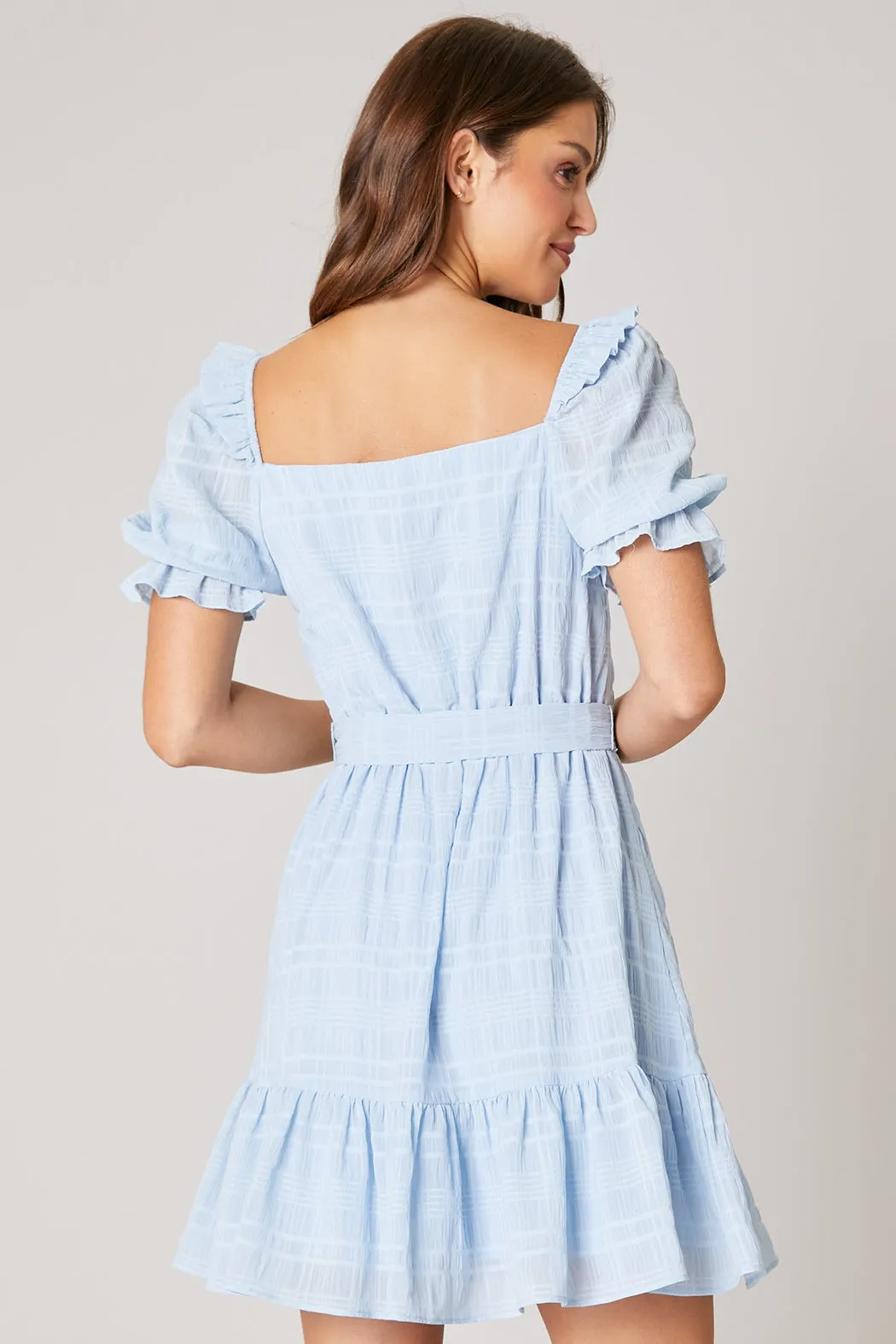 Taya Sweetheart Puff Sleeve Mini Dress sold by Sugarlips product image thumbnail 3