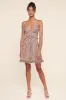 Marcella Electric Cheetah Mini Dress sold by Sugarlips