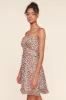 Marcella Electric Cheetah Mini Dress sold by Sugarlips