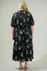 Magnol Floral Pleated Midi Dress Curve sold by Sugarlips