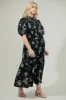 Magnol Floral Pleated Midi Dress Curve sold by Sugarlips