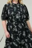 Magnol Floral Pleated Midi Dress Curve sold by Sugarlips