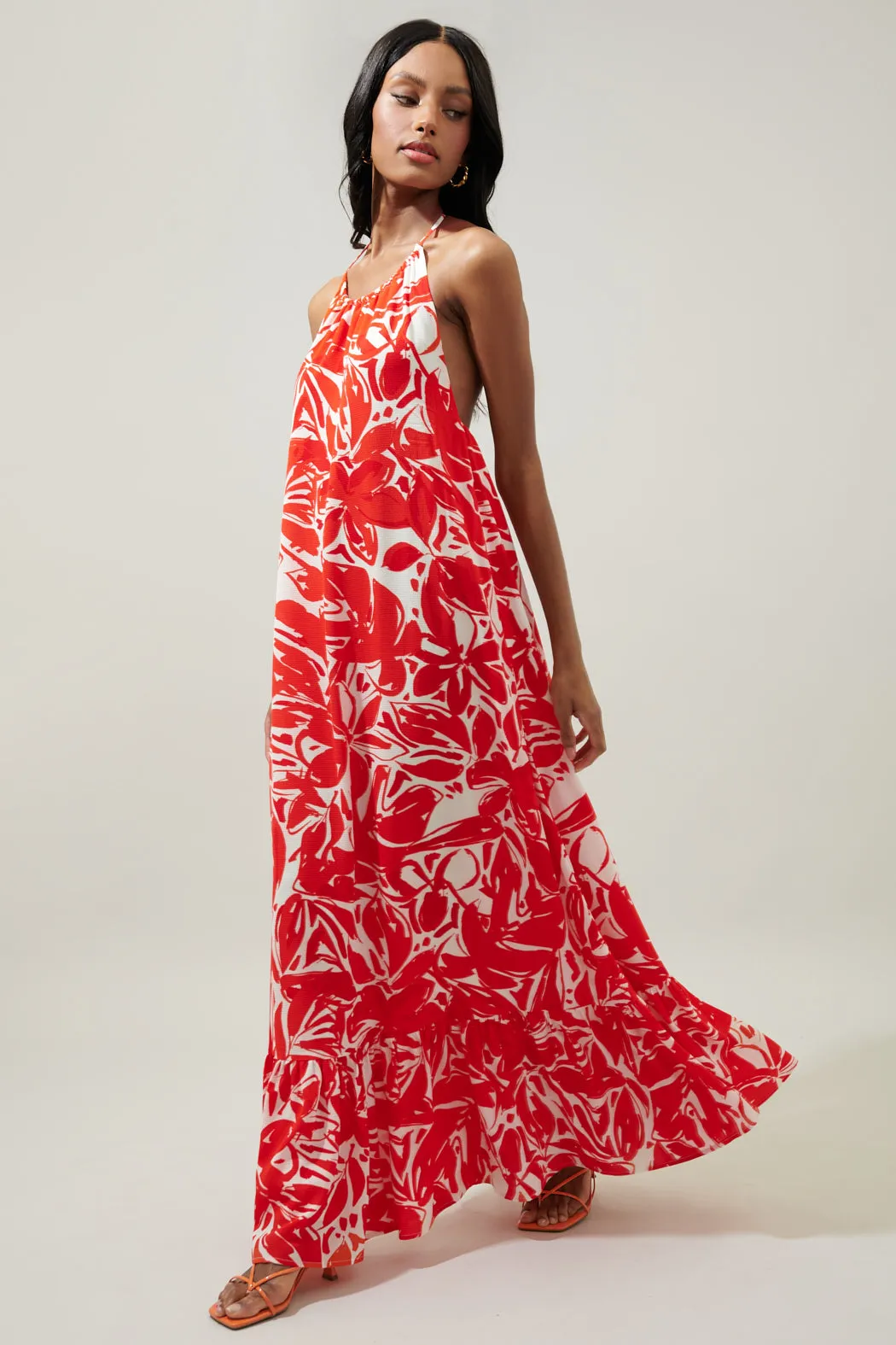 Sweet Chili Solita Halter Maxi Dress sold by Sugarlips product image thumbnail 4