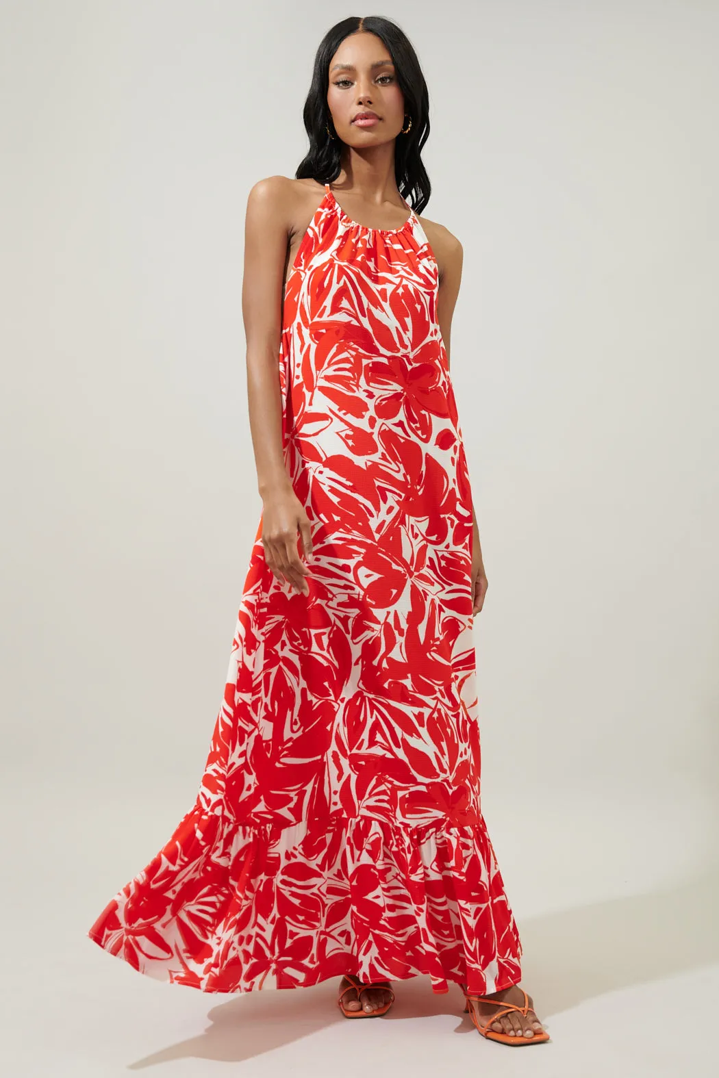 Sweet Chili Solita Halter Maxi Dress sold by Sugarlips product image thumbnail 3
