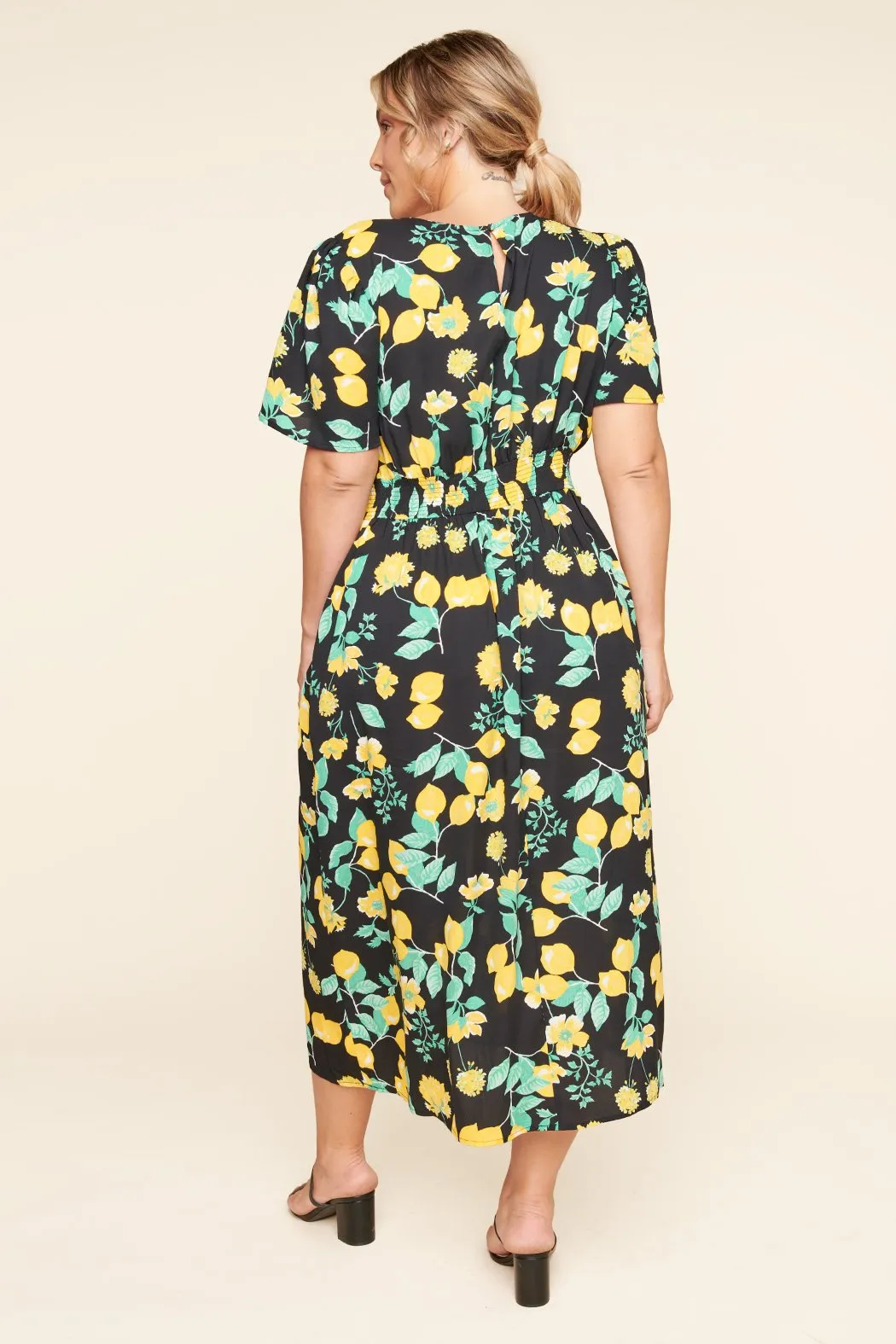 Lima Bloom Floral Midi Dress Curve sold by Sugarlips product image thumbnail 3