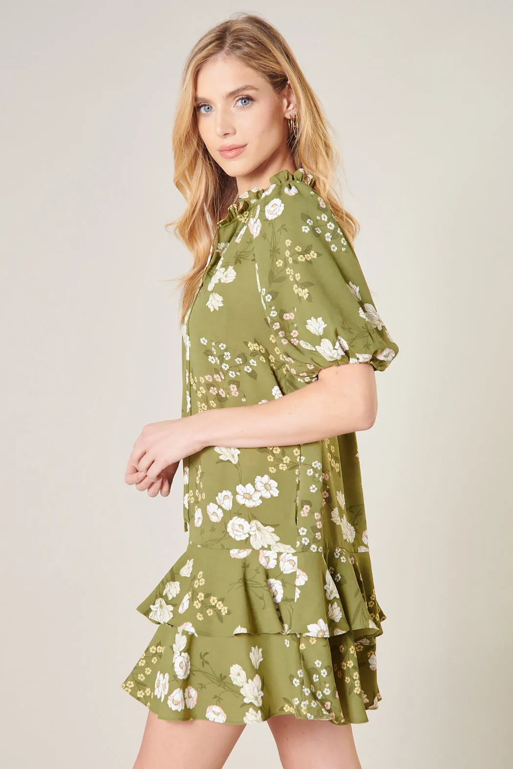 Henrietta Floral Runner Up Shift Dress sold by Sugarlips product image thumbnail 4