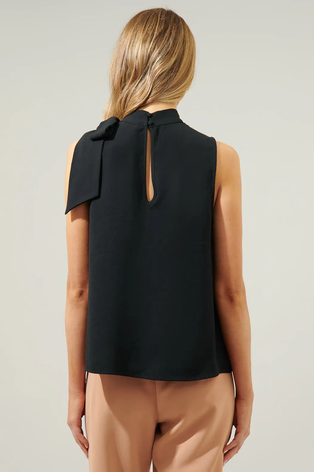 Shawna Tie Mock Neck Top sold by Sugarlips product image thumbnail 5