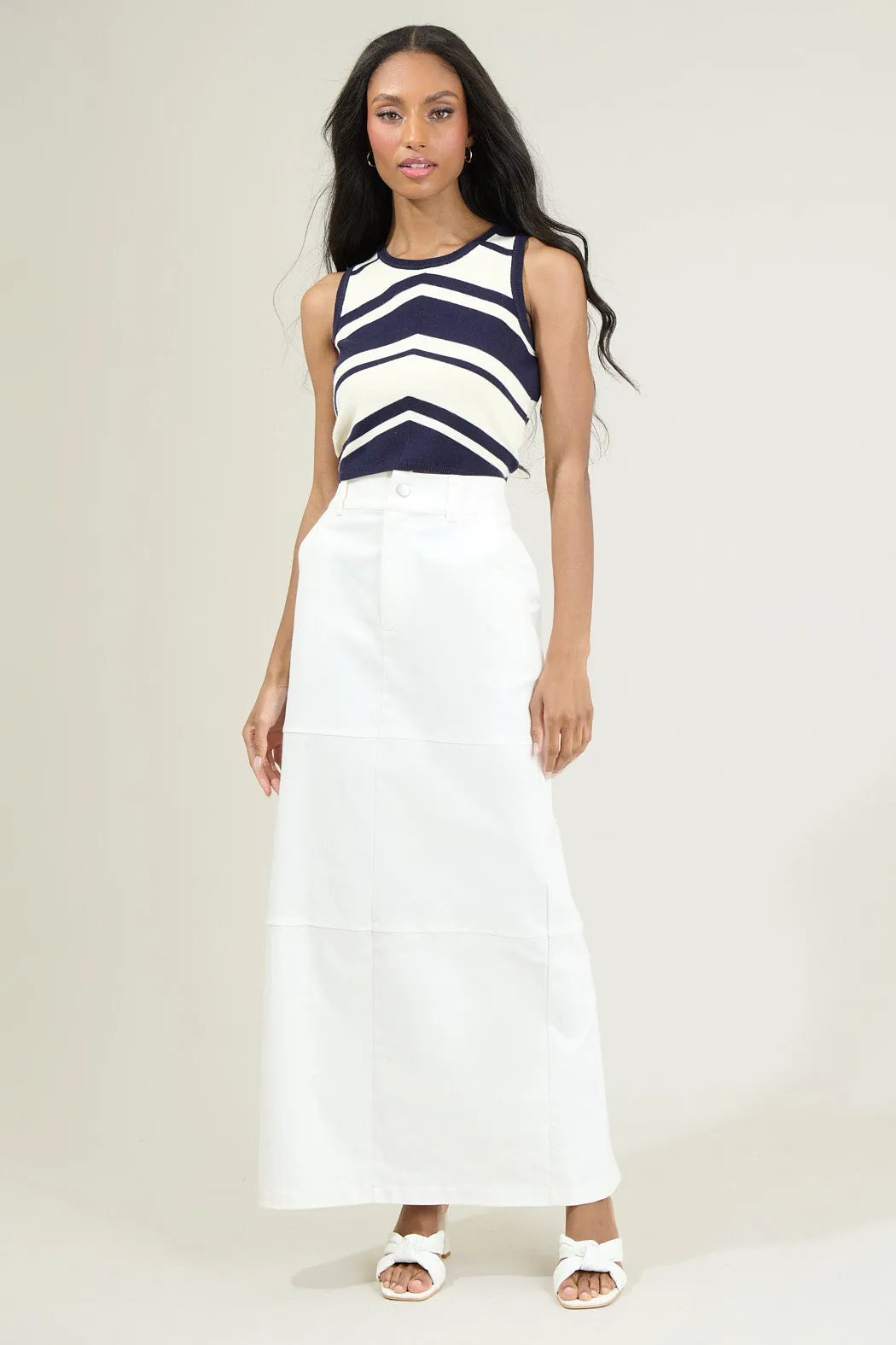 Lydia Striped Sweater Tank Top sold by Sugarlips product image thumbnail 4