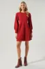 Rock the Bells Balloon Sleeve Sweater Dress sold by Sugarlips