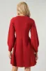 Rock the Bells Balloon Sleeve Sweater Dress sold by Sugarlips