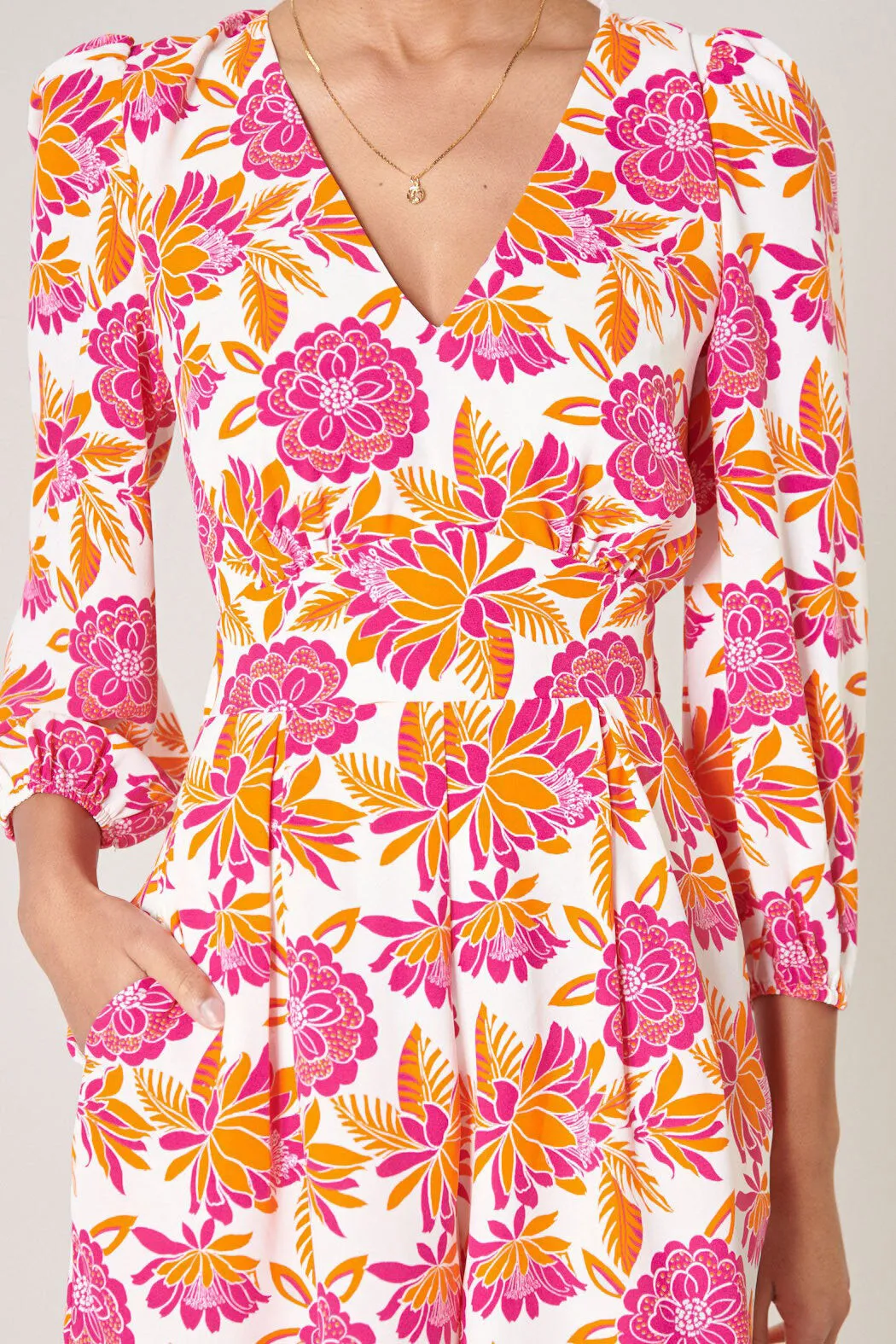 Flower Bomb Balloon Sleeve Heartthrob Romper sold by Sugarlips product image thumbnail 5