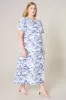 Francine Toile Sky Bloom Midi Dress Curve sold by Sugarlips