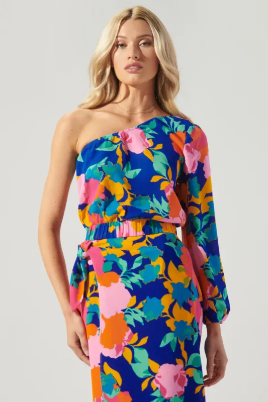 Heat Wave Naya One Shoulder Top made by Sugarlips