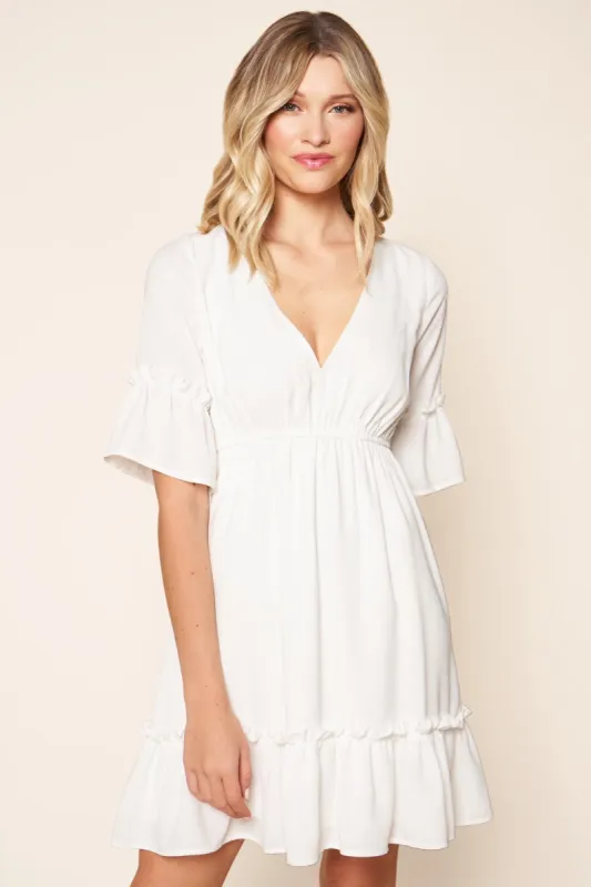 Bernadette Tie Back Mini Dress sold by Sugarlips