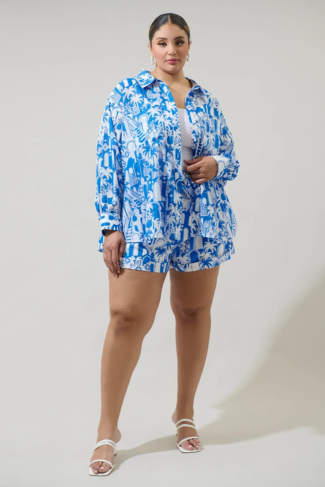Nala Regie Boyfriend Button Down Shirt Curve sold by Sugarlips product image thumbnail 4