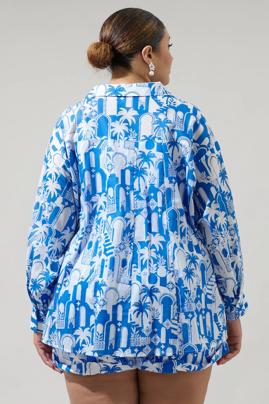 Nala Regie Boyfriend Button Down Shirt Curve sold by Sugarlips product image thumbnail 2