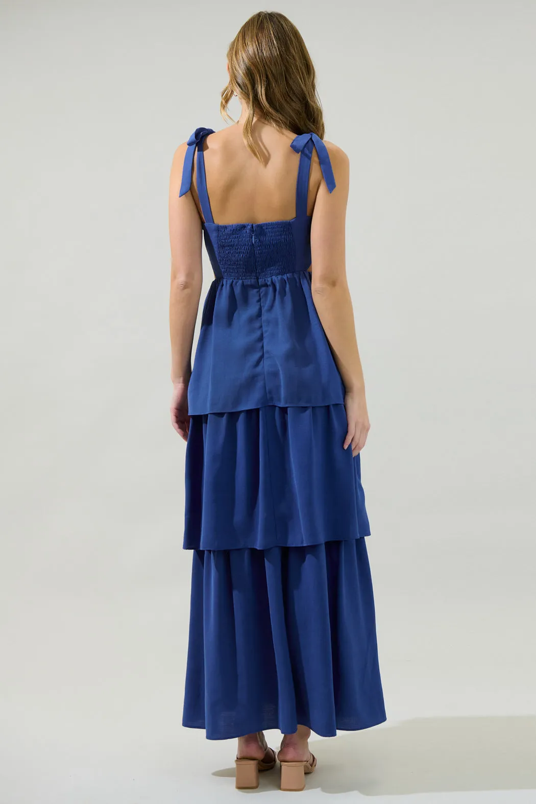 Carmen Alvera Tiered Maxi Dress sold by Sugarlips product image thumbnail 2
