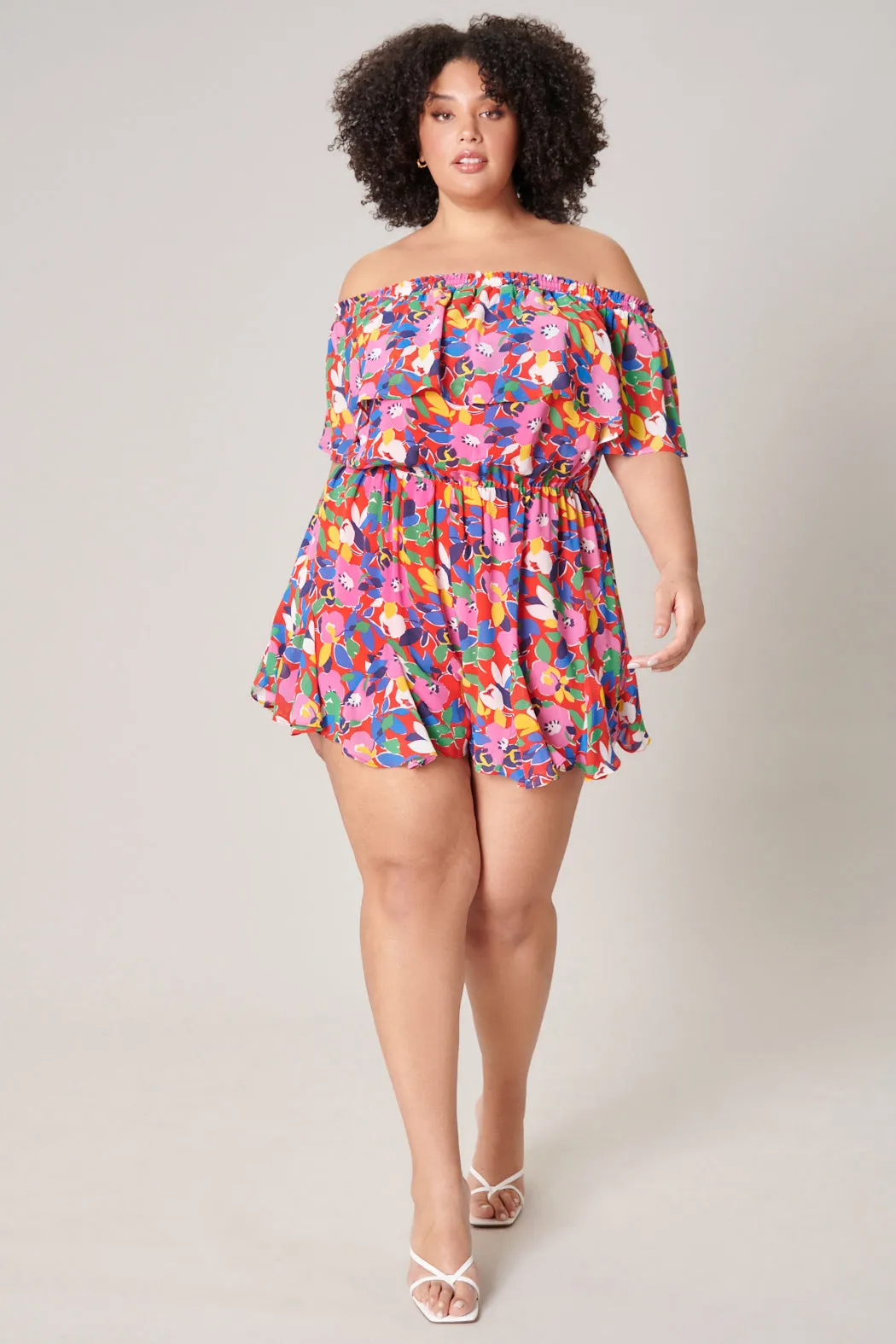 Sweet Soul Off the Shoulder Besame Romper Curve sold by Sugarlips product image thumbnail 5
