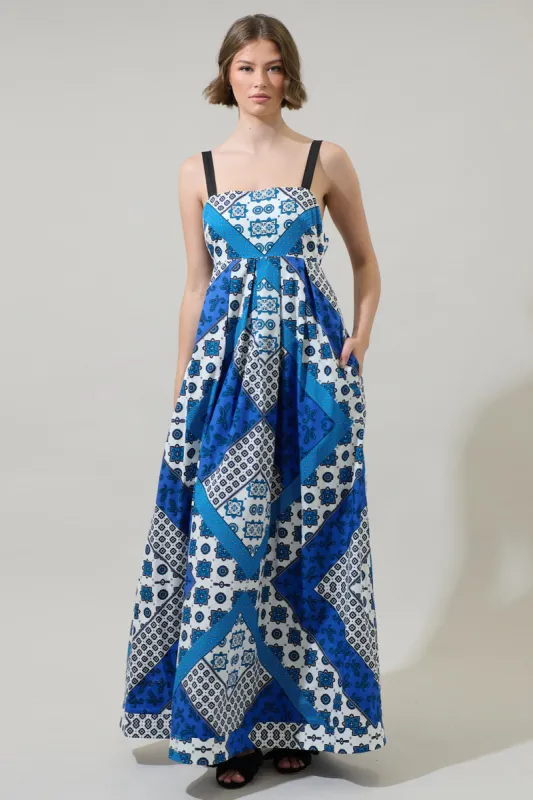 Roxy Fabiola Pleated Maxi Dress sold by Sugarlips