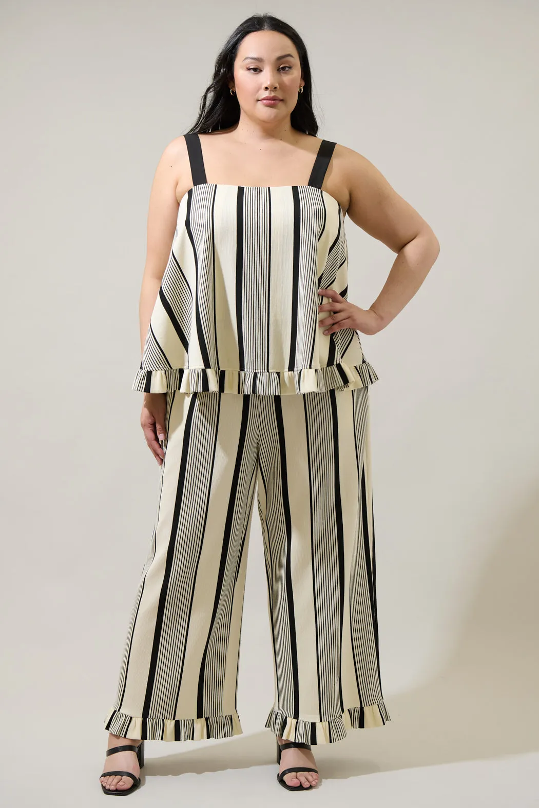 Devra Club Stripe Pants Curve sold by Sugarlips product image thumbnail 4
