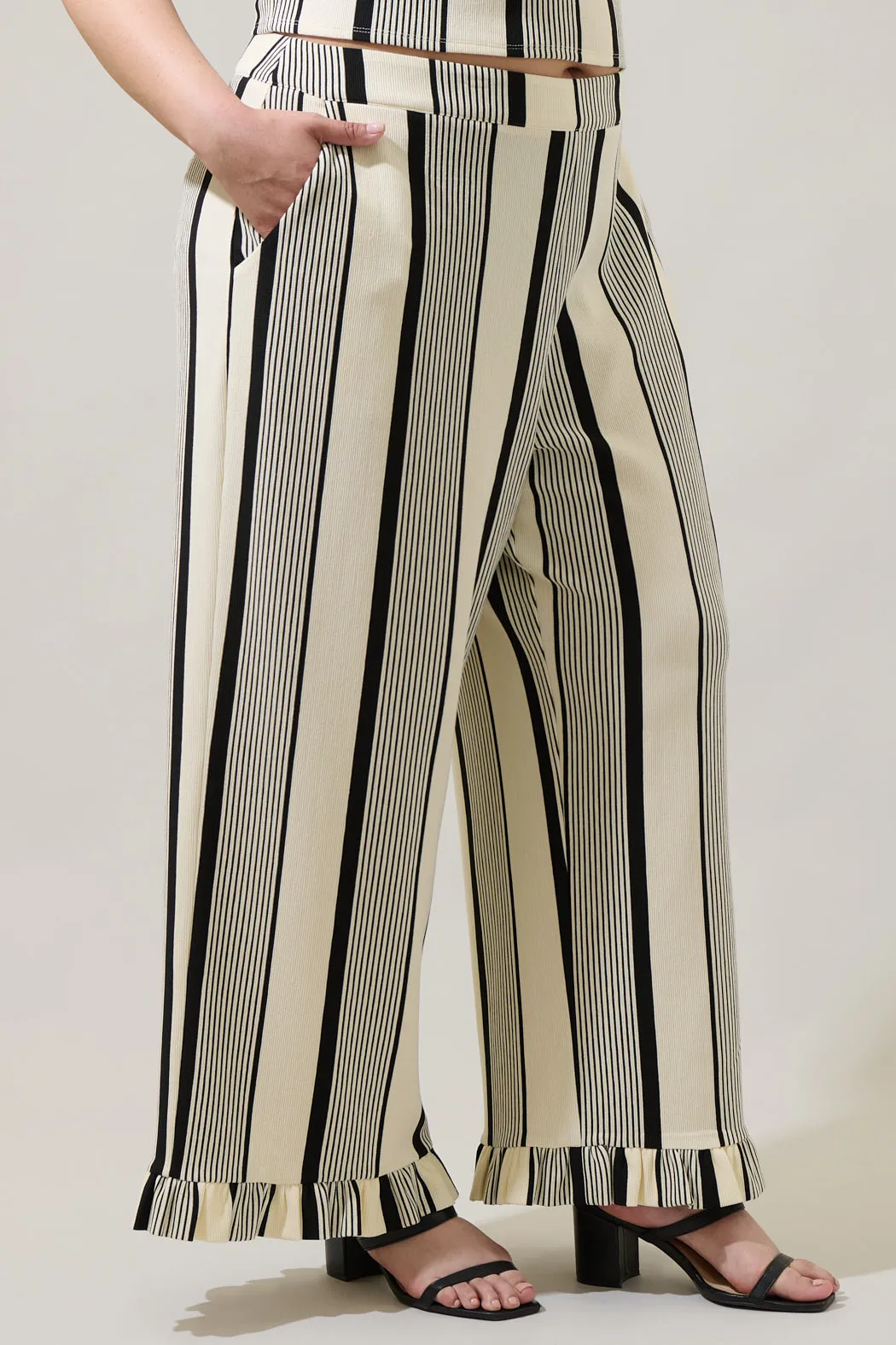 Devra Club Stripe Pants Curve sold by Sugarlips product image thumbnail 3