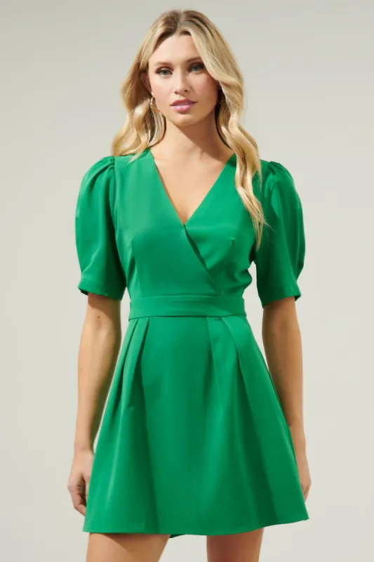 Go Getter Surplice Mini Dress sold by Sugarlips