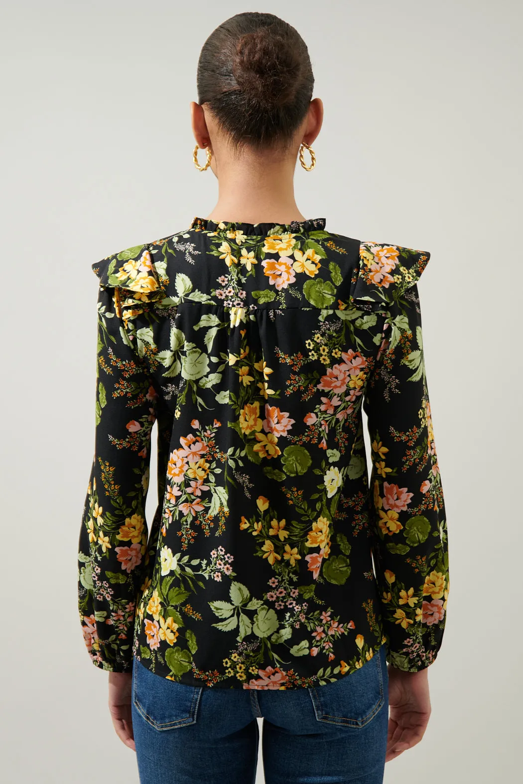 Night Bloom Wilhem Ruffle Blouse sold by Sugarlips product image thumbnail 3